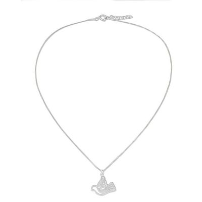 Alternate image for Sterling Silver Pendant Necklace Dove from Thailand The Dove
