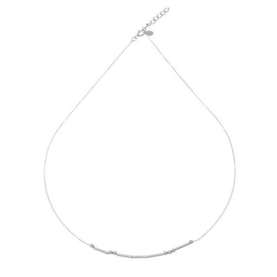 Alternate image for Love-Themed Morse Code Sterling Silver Necklace Morse Love
