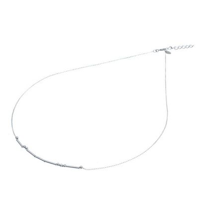 Alternate image for Love-Themed Morse Code Sterling Silver Necklace Morse Love
