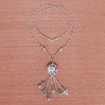 Alternate image for 950 Silver Elephant Charm Pendant Necklace Elephant Charm