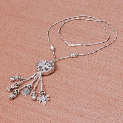 Alternate image for 950 Silver Elephant Charm Pendant Necklace Elephant Charm