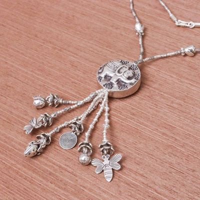 Alternate image for 950 Silver Elephant Charm Pendant Necklace Elephant Charm