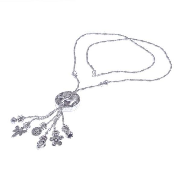 Alternate image for 950 Silver Elephant Charm Pendant Necklace Elephant Charm