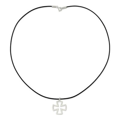 Alternate image for Sterling Silver Cross Necklace for Men Jewelry Crusaders