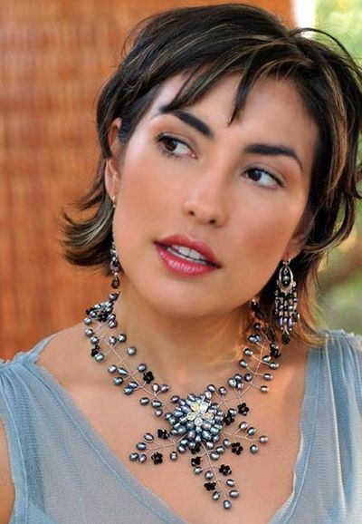 Alternate image for Cultured Pearl and Glass Beaded Choker Necklace Floral Fantasy