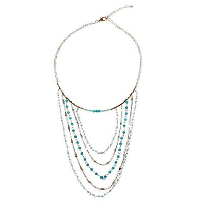 Alternate image for Gold-Accented Calcite Beaded Strand Necklace from Thailand Cascade Dream