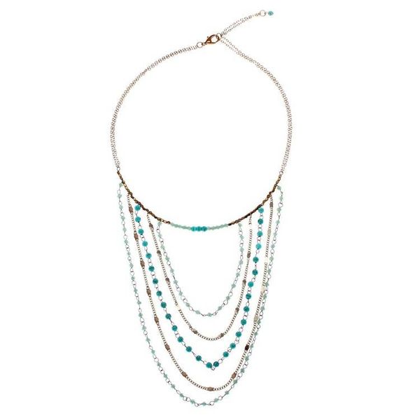 Alternate image for Gold-Accented Calcite Beaded Strand Necklace from Thailand Cascade Dream