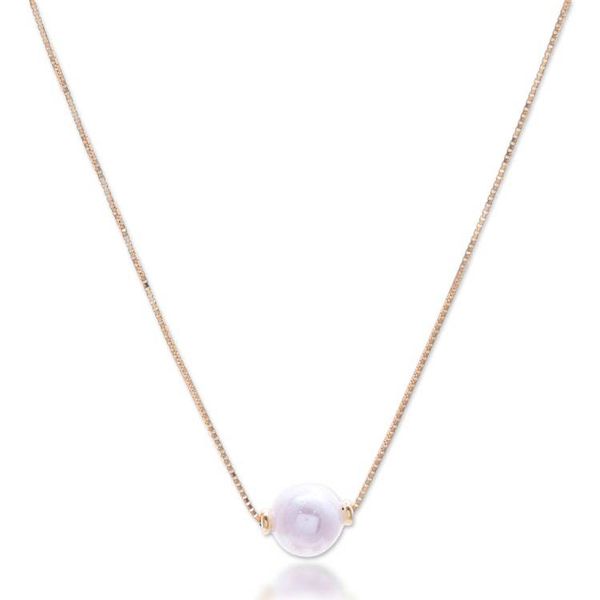 Alternate image for 18k Gold-Plated Ball Necklace with Cultured Pearl Pendant Timeless Grace