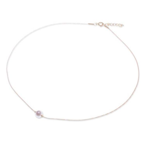Alternate image for 18k Gold-Plated Ball Necklace with Cultured Pearl Pendant Timeless Grace