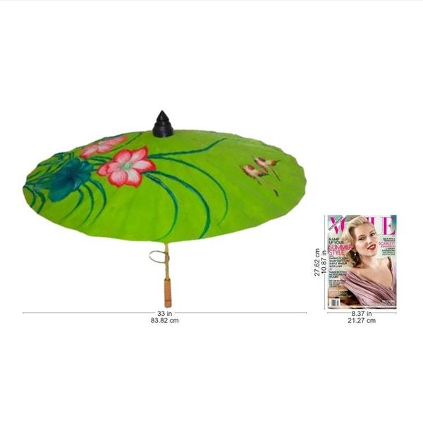 Alternate image for Saa Paper Parasol with Floral Motifs Lily Wonderland