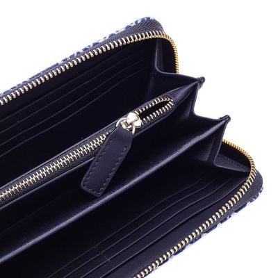 Alternate image for Blue Cotton Wallet from Thailand Long Hmong