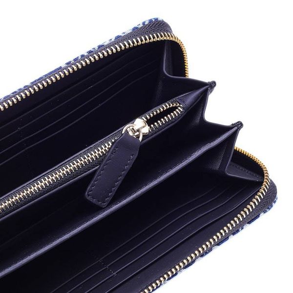 Alternate image for Blue Cotton Wallet from Thailand Long Hmong