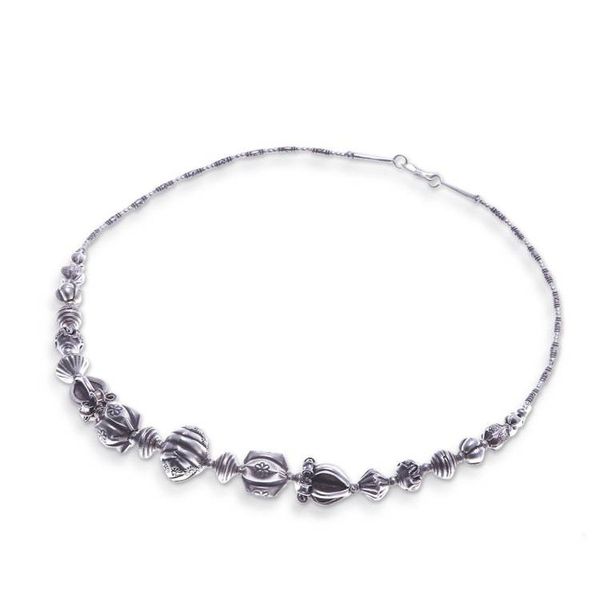 Alternate image for Bohemian Thai Hill Tribe Silver Beaded Pendant Necklace Hill Tribe Majesty