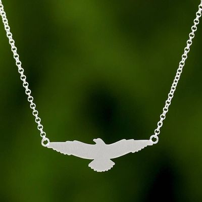 Alternate image for Freedom Eagle in 925 Sterling Silver Necklace Thai Jewelry Soaring Eagle