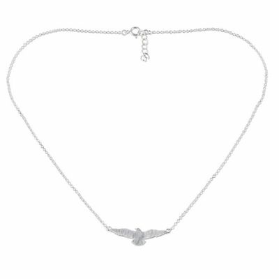 Alternate image for Freedom Eagle in 925 Sterling Silver Necklace Thai Jewelry Soaring Eagle