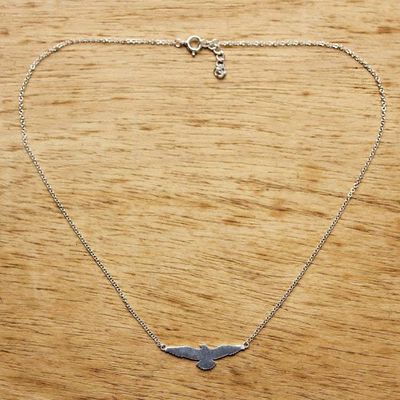 Alternate image for Freedom Eagle in 925 Sterling Silver Necklace Thai Jewelry Soaring Eagle