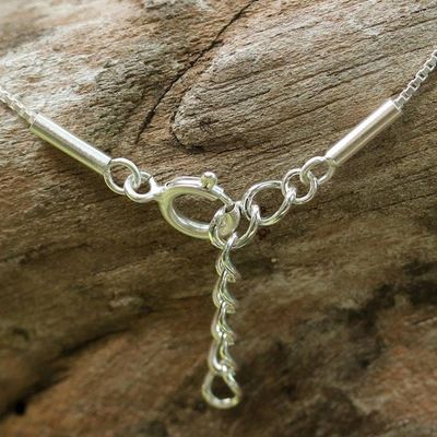 Alternate image for Flying Martin Bird Sterling Silver Necklace from Thailand Flying Martin