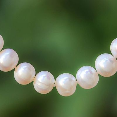 Alternate image for Cultured Pearl Beaded Necklace from Thailand Fantastic Glow