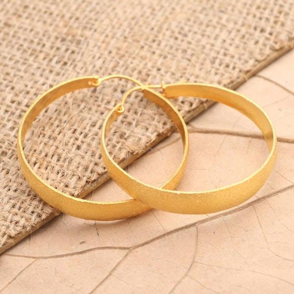 Alternate image for Artisan Crafted Gold-Plated Hoop Earrings Perfect Copy in Gold