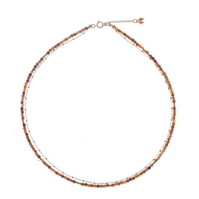 Alternate image for Natural Tourmaline Strand Necklace with 24k Golden Plating Lovely Reflections