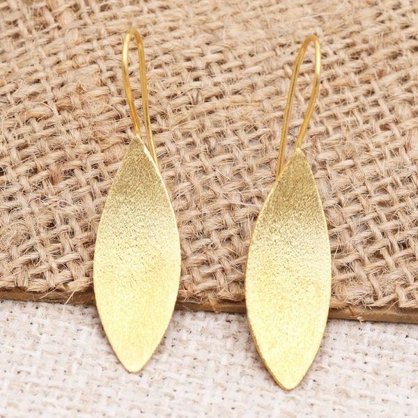 Alternate image for Artisan Made Gold-Plated Floral Drop Earrings Sunflower Seeds