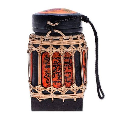 Alternate image for Handmade Ceramic Decorative Jar from Thailand Lanna Antique in Green