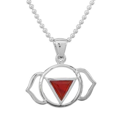 Primary image for Semi-Abstract Elephant-Themed Carnelian Pendant Necklace Giant Fire
