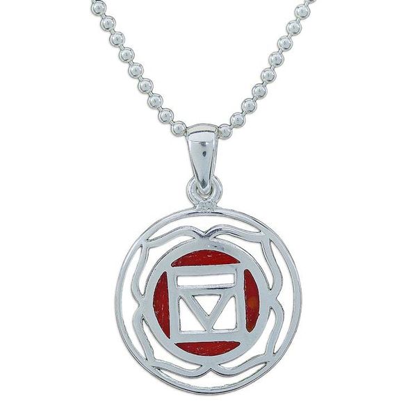 Alternate image for Inspirational Lotus-Themed Carnelian Pendant Necklace Mind on Fire