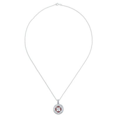 Alternate image for Inspirational Lotus-Themed Carnelian Pendant Necklace Mind on Fire