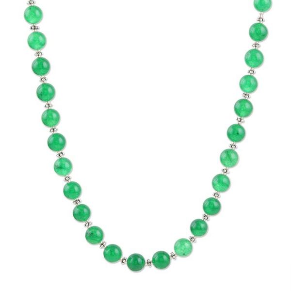 Alternate image for Hand Crafted Green Onyx Beaded Necklace from India Supernatural