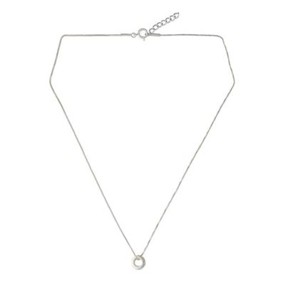 Alternate image for Chakra Wheel Multiple Gemstones on Sterling Silver Necklace Chakra Honor Cycle