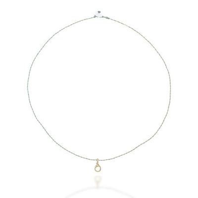 Alternate image for Gold-Plated Copper Wire Pendant Necklace with Peridot Stone Green Wrap