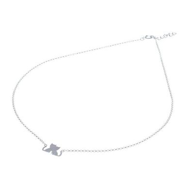 Alternate image for Loving Cat Sterling Silver Pendant Necklace from Thailand Loving Cats
