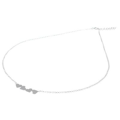 Alternate image for Heart Motif Sterling Silver Pendant Necklace from Thailand Four Hearts