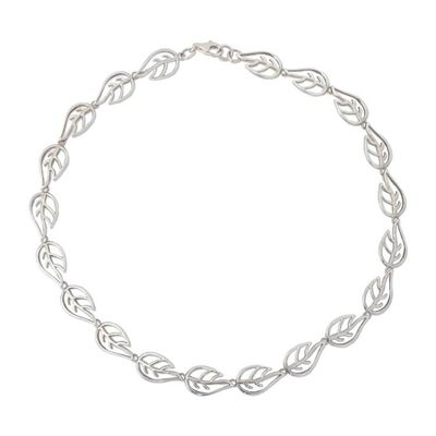 Alternate image for Sterling Silver Leaf Necklace Vitality
