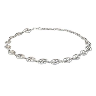 Alternate image for Sterling Silver Leaf Necklace Vitality