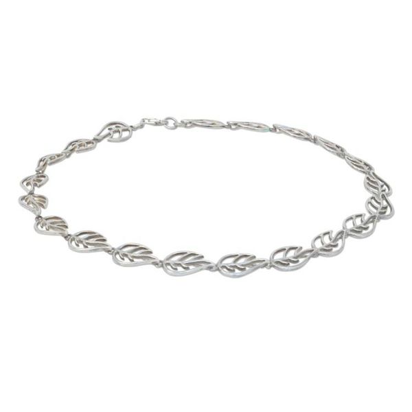 Alternate image for Sterling Silver Leaf Necklace Vitality