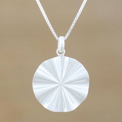 Main image for Handmade 925 Sterling Silver Abstract Pendant Necklace Wavy Abstraction