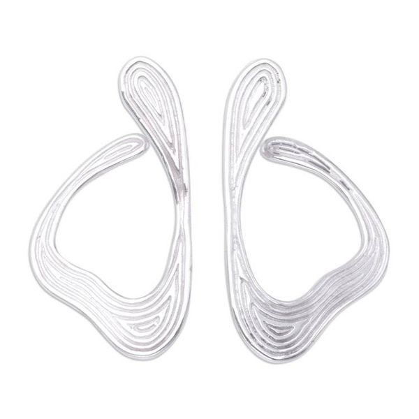Alternate image for Sterling Silver Drop Earrings Handcrafted in Bali Winding Ways