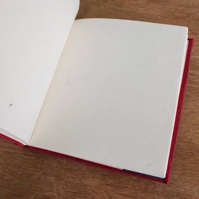 Alternate image for Red Fabric Covered Journals from Thailand Pair Fresh Memories