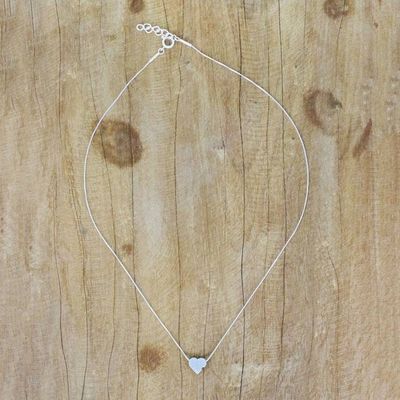 Alternate image for Sterling Silver Elephant Heart Necklace from Thailand Elephants Promise