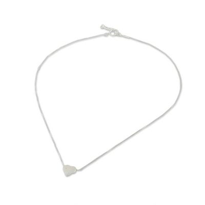 Alternate image for Sterling Silver Elephant Heart Necklace from Thailand Elephants Promise