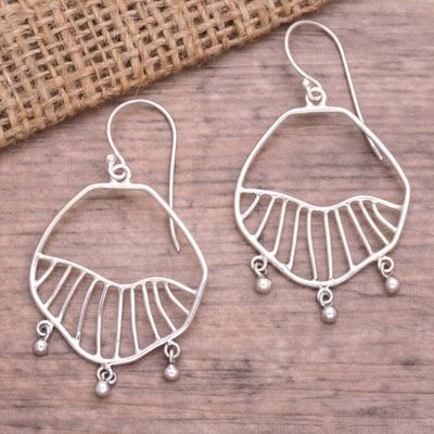Primary image for Balinese Sterling Silver Dangle Earrings with Beads A Path to You