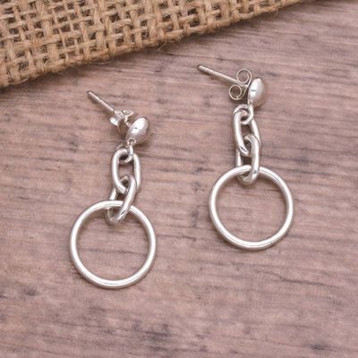 Primary image for Handcrafted 925 Sterling Silver Dangle Earrings from Bali Dreamy Chain