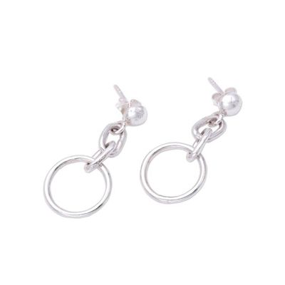 Alternate image for Handcrafted 925 Sterling Silver Dangle Earrings from Bali Dreamy Chain