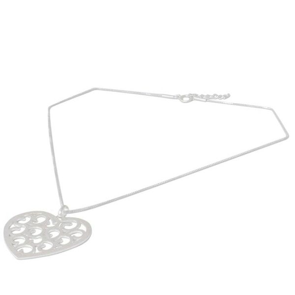 Alternate image for Sterling Silver Heart Necklace Grand Thai Love