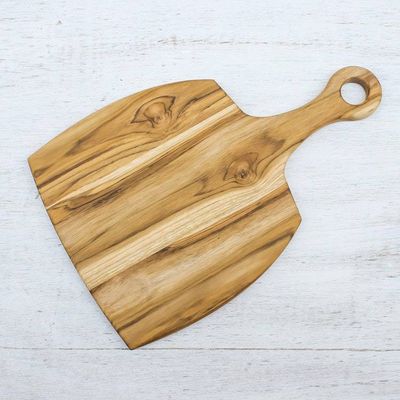 Alternate image for Handcrafted Teak Wood Cutting Board from Thailand Cook with Love