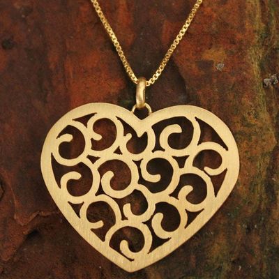 Primary image for Gold Plated Heart Necklace Thai Love