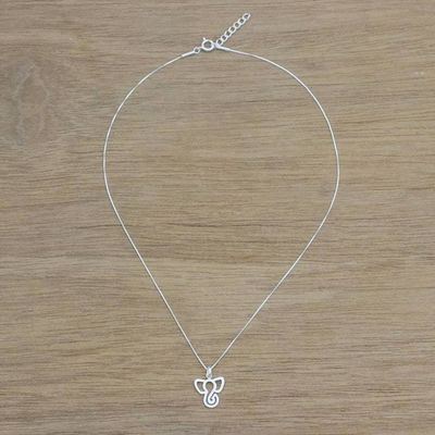 Alternate image for Sterling Silver Elephant-Themed Necklace from Thailand Majestic Profile
