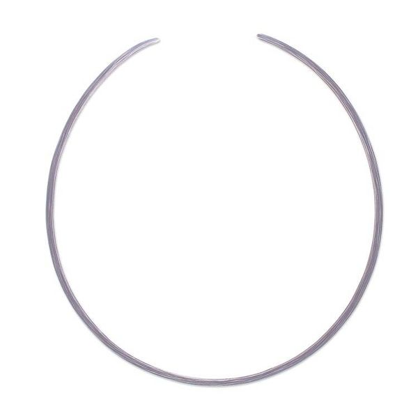 Alternate image for Handmade Sterling Silver Collar Necklace from Thailand Calm Mind